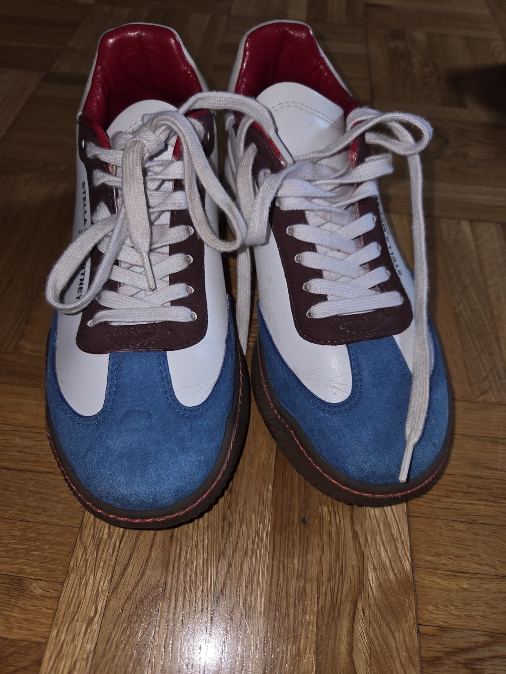 Women's White & Blue Stella McCartney Sneakers